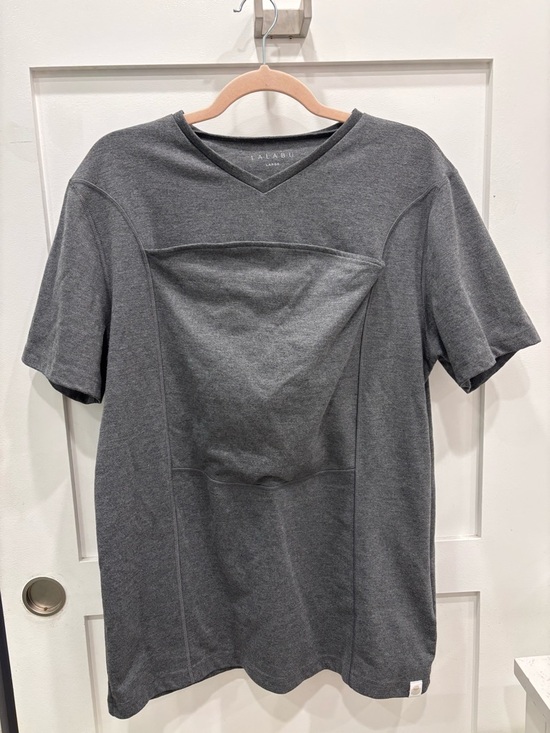 lalabu Other - Lalabu Dad’s Gray V-Neck Short Sleeve Baby Bonding Shirt